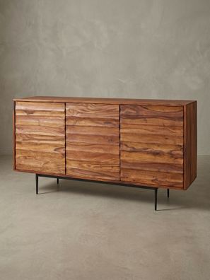 Sideboard - Massivholz, 150 cm breit, 3 Türen, modern
