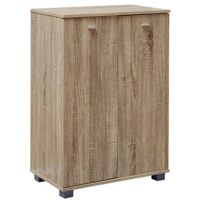 Schuhschrank LION Holz 4 Fächer 2 Türen platzsparend 60x35x90 cm