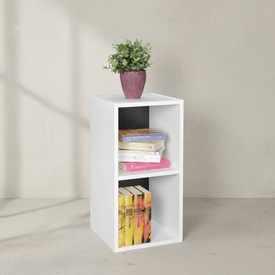Standregal Cervino Spanplatte 2 Ablagefächer schmal für Nischen 30x30x60 cm