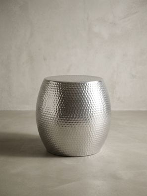 Beistelltisch ENNS Aluminium orientalisch rund Hammerschlag 42x42x42 cm