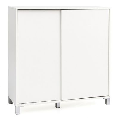 Schuhschrank FULDA 5 Fächer Schiebetüren hoch für 20 Paar 100x38x108 cm