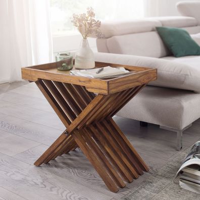 Beistelltisch - Massivholz Klappbar 55x38cm Landhaus