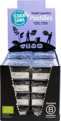 6x TerraSana Lakritzpastillen Naturell 25g