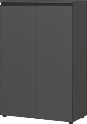 Aktenschrank Stuttgart mit 3 Ordnerhöhen, Soft-Close, DIN A4, 81x120x40 cm