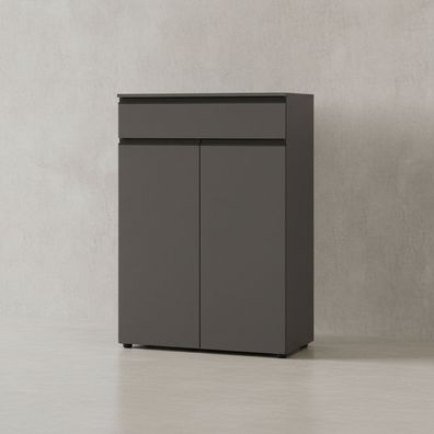 Aktenschrank Stuttgart mit Schublade und Ordnerfächern, Soft-Close, 81x120x40 cm