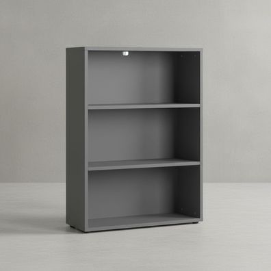 Aktenregal-Universal Frankfurt 80 cm 3 Ordnerhöhen Graphit - Kadima Design