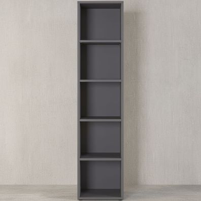 Aktenregal-Universal Frankfurt hoch 197 cm 5 Ordnerhöhen Graphit - Kadima Design