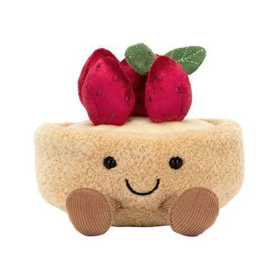 Jellycat Original Erdbeere Torte 11cm Kuscheltier Spielzeug Plüschtier Geschenk