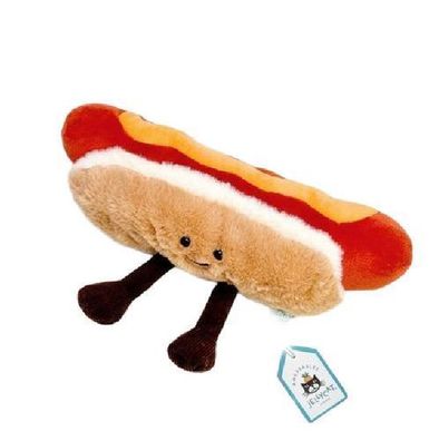 Jellycat Original Hotdog 25cm Kuscheltier Spielzeug Plüschtier weich Geschenk