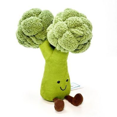 Original JellyCat Amuseables Broccoli Gemüse Brokkoli Plüschtier Stofftier 24cm