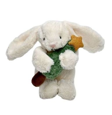 Original Jellycat Bashful Bunny Christmas Tree Hase Toy Stofftier Plüschtier Kuschelt