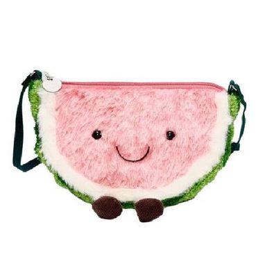 Original Jellycat Amuseables Watermelone Umhängetasche Plüschtier Kuscheltier 18 cm