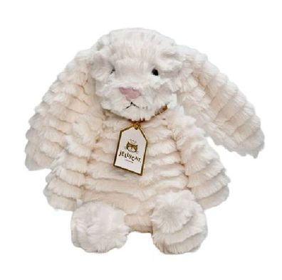 Original JellyCat Hase Bashful Bunny Schwarz Weiß Plüschtier Kuscheltier Stofftier