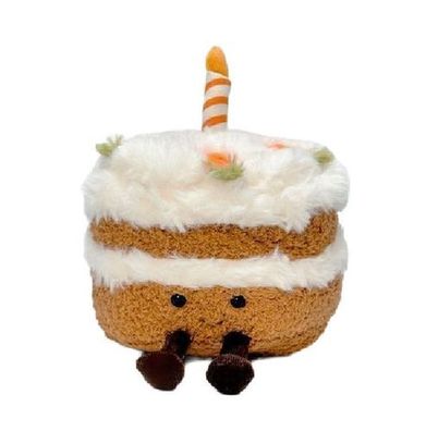Original JellyCat Amuseables Carrot Cake Plüschtier Stofftier 14cm Geschenk Kinder