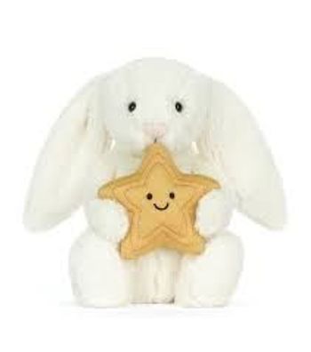 Jellycat Hase mit Stern Plüschtier 31cm Kaninchen Kuscheltier Geschenk Baby