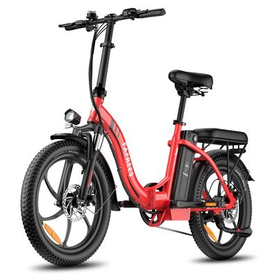 Fafrees F20 20"breitreifen-falt-elektrofahrrad für pendler,36v18ah batterie,250w