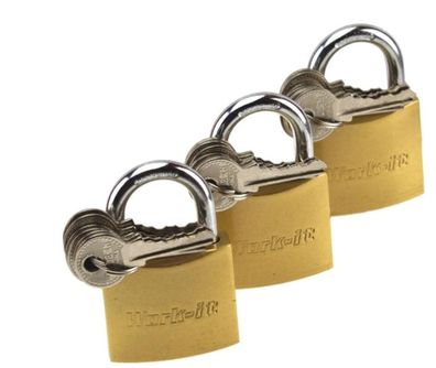 Vorh?ngeschloss Set 3-tlg. DLG f?r Sicherheit und Schutz