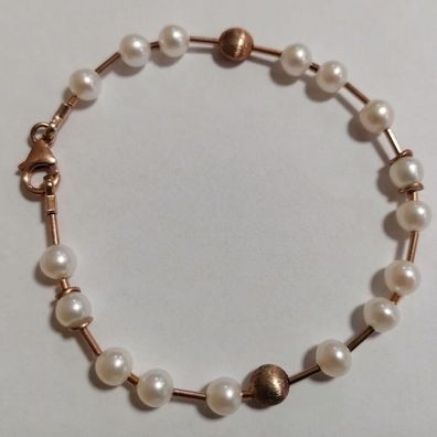 Luna-Pearls Armband mit Perlen 925/- Silber rhodiniert
