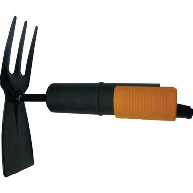 Fiskars QuikFit Doppelhacke (schwarz/orange, 5,5cm)