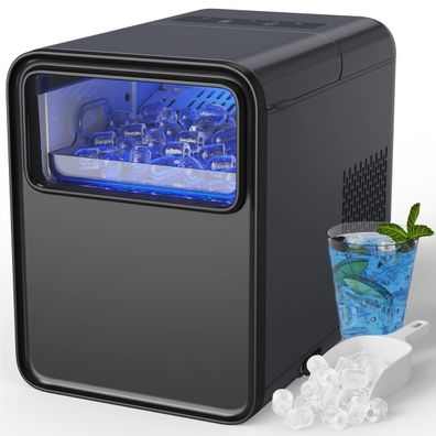 Omisoon Eiswérfelmaschine Defekt 12 kg/24h 9 Wérfel in 6 Minuten Schwarz