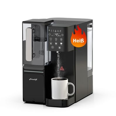 Frizzlife WB99-H Auftisch Umkehrosmoseanlage Wasserfilter mit Heißwasserspender