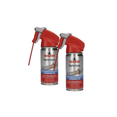 2x NIGRIN Kupfer Spray hochdruckstabiles Trennmittel 100ml Kupferspray