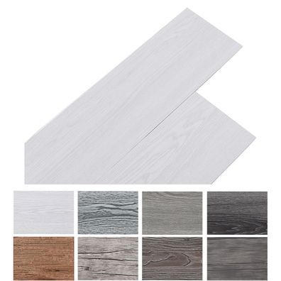 Inmozata PVC Bodenbelag selbstklebend 5,02 mÂ² 36 Fliesen Vinyl Hellgrau 2 mm