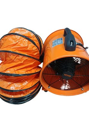 VEVOR Bauventilator 367 W Baugebläse 2800 U/min 4373 m3/h mit 5 m Schlauch