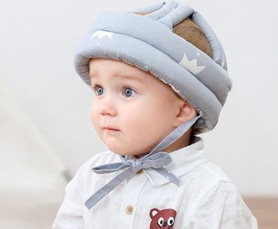 Baby Helm Kopfschutz Kleinkind Schutzhut Baumwolle Verstellbarer Sicherheitshelm Baby