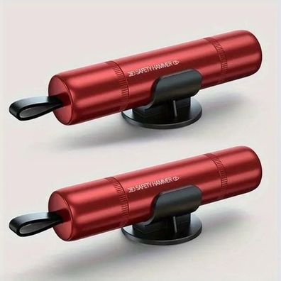 2 Stück Auto Sicherheitshammer 2025 – Notfall Fensterbrecher & Gurtschneider – Upgrad