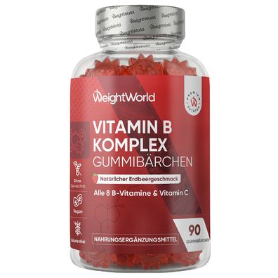 WeightWorld Vitamin B Komplex Gummibärchen - 90 Gummies - 45 Tage Vorrat