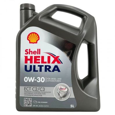 Shell Helix Ultra ECT C2 C3 0W-30 5 Liter prod. Anfang 2021