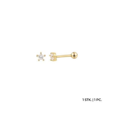 Piercing - Silber goldbeschichtet - Stern 4mm