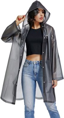 Regenmantel Transparent Regenponcho Regen Zubehör für Damen und Herren Regenbekleidun