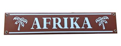 Emailleschild Afrikakorps (DAK) 8 x 40 cm NEU!