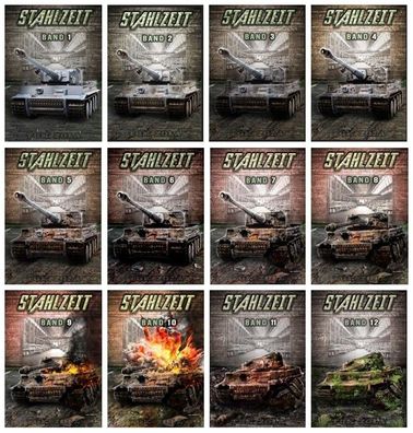 Stahlzeit - Band 1 bis Band 12 im Sparpaket! Military Fiction Romane - (Buch)