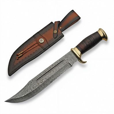 RITE EDGE DM-1204 Messer Damast Damaszener Bowie