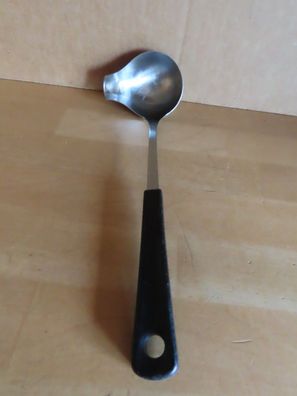 Soßenkelle Soßenlöffel Saucenlöffel ca. 22cm lang schwarzer Griff Prestige