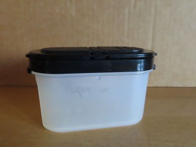 Aufbewahrungsdose Eidgenosse Gewürzstreuer klein Tupperware 1843 Deckel schwarz