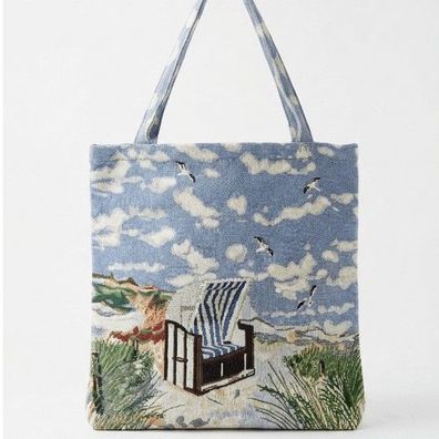 Gobelin - Shopper Strandkorb