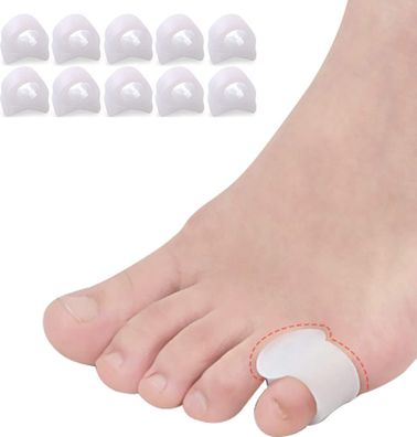 10 Stück Zehenschiene für den kleinen Zeh, Gel-Zehenspreizer, kleiner Zehenspreizer,