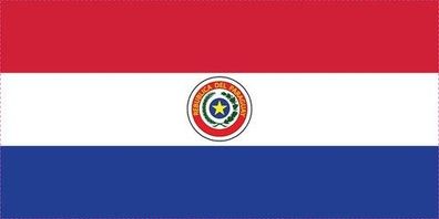 Paraguay Flagge Aufkleber Sticker Fahne selbstklebend 5-60cm breit ES-FL-PRG