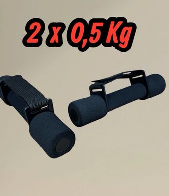 Handgelenk- Knöchelgewichte 2x 0,5 kg Klettverschluss Fitness Training