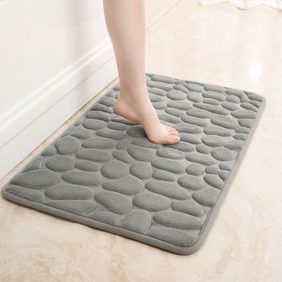 Rutschfeste Badematte Badteppiche 50 x 80 cm, Badezimmerteppich mit Memory Foam, Bade