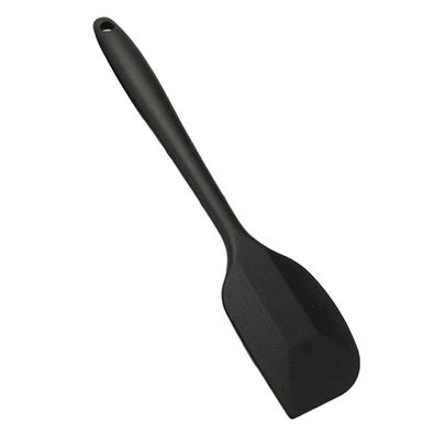 Heimküche Silikon Flexible Spatel -Kuchen -Creme -Schaber Kochen Backwerkzeug-Schwarz