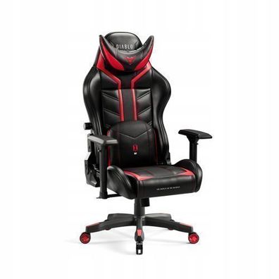 Diablo X-Ray Gaming Stuhl Bürostuhl Schreibtischstuhl Schwarz-rot, Größe King