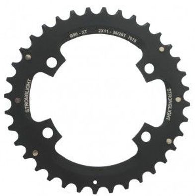 Kettenblatt Stronglight MTB Shimano 2x11 f. XT FC-M8000/SLX außen 34(24)Z sw