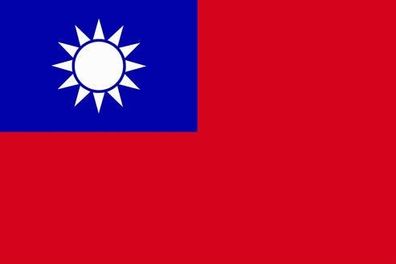 Republik China (Taiwan) Aufkleber Sticker Fahne selbstklebend 5-60cm breit ES-FL-CHI