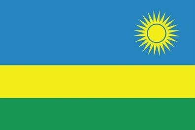 Ruanda Flagge Aufkleber Sticker Fahne selbstklebend 5-60cm breit ES-FL-RUA