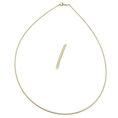 Kette 0,8mm Rundkette 9Kt GOLD 42cm